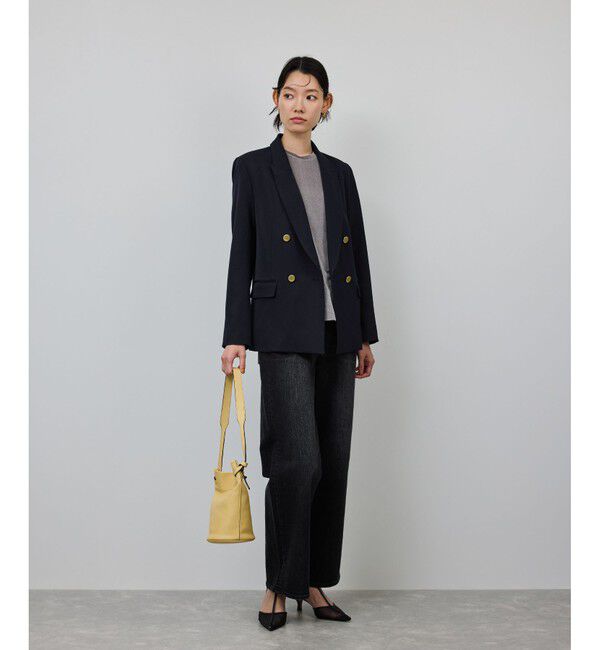 ROPE「ストレッチ金ボタンブレザージャケット」|テーラードジャケット|