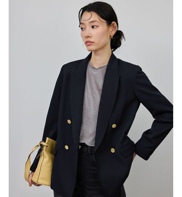 ROPE「ストレッチ金ボタンブレザージャケット」|テーラードジャケット|