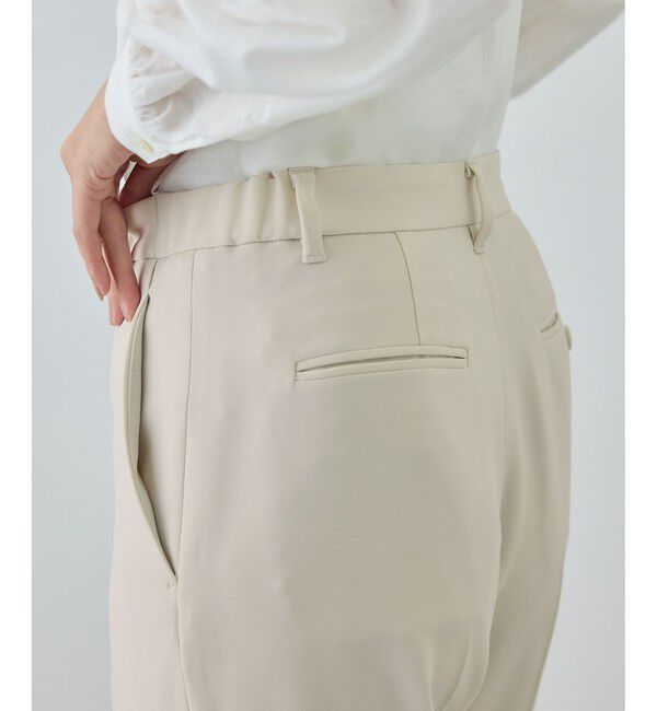 ROPE「トリアセダブルクロス テーパードパンツ/セットアップ対応・イージーケア・26SS」|スラックス|