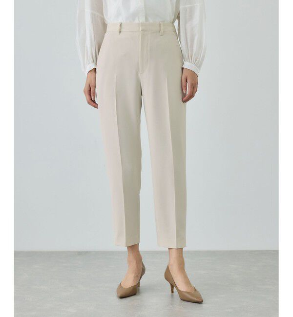 ROPE「トリアセダブルクロス テーパードパンツ/セットアップ対応・イージーケア・26SS」|スラックス|