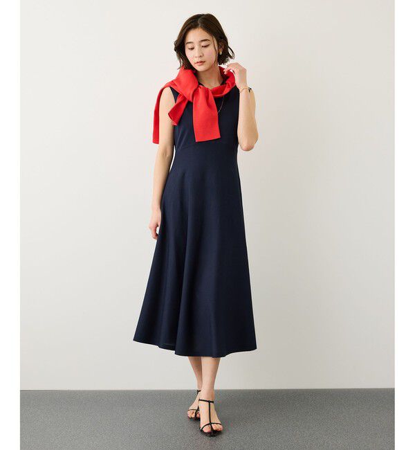 ROPE「LEVITA ニットワンピース/接触冷感・イージーケア」|ワンピース|