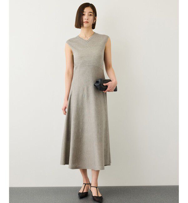 ROPE「LEVITA ニットワンピース/接触冷感・イージーケア」|ワンピース|