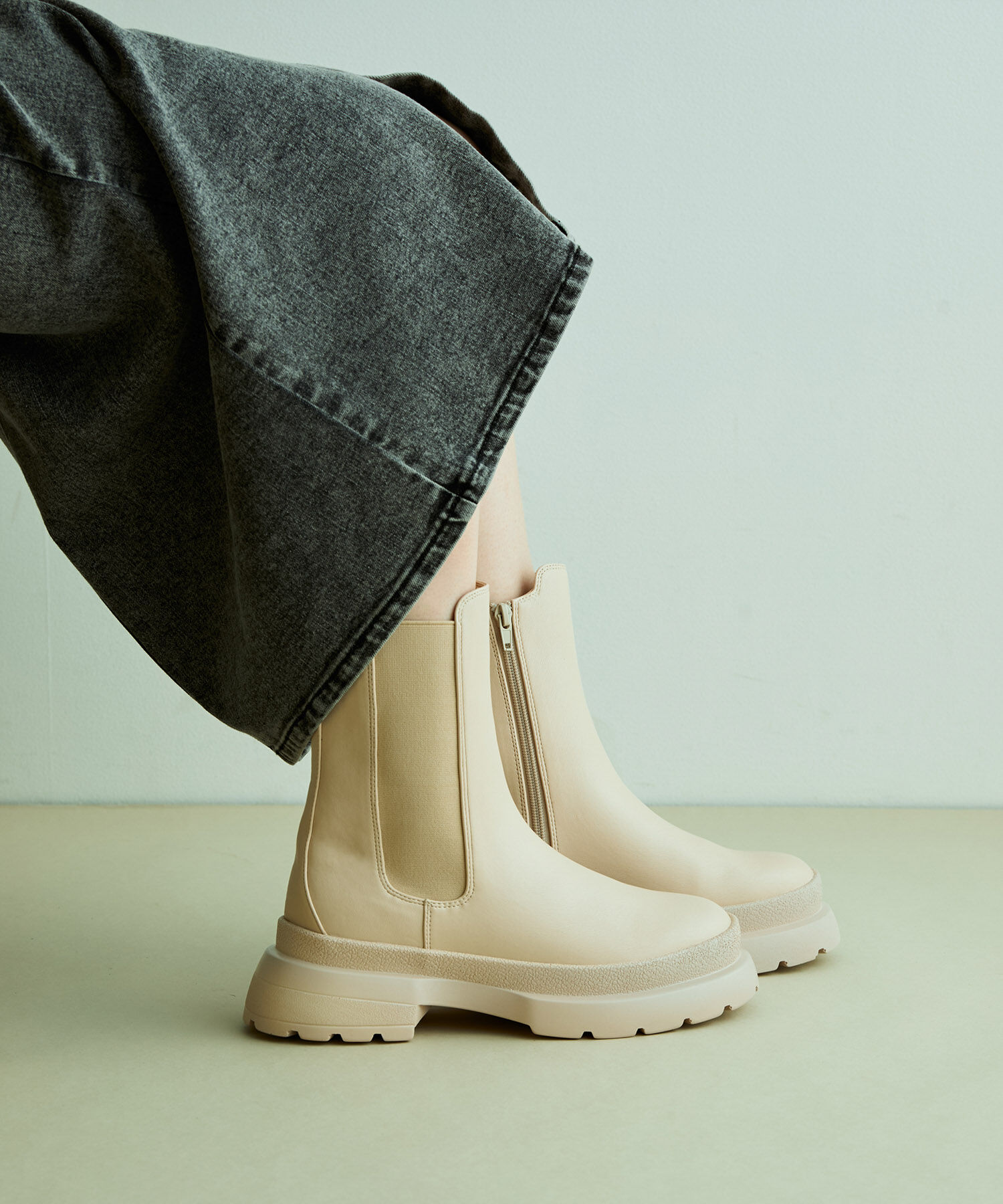 Juze「【新色追加】【軽量】やわらかな履き心地。トラックソールサイドゴアブーツ」|その他|