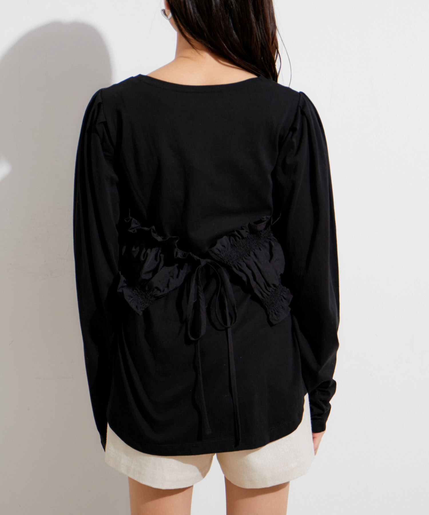 VIS「ビスチェドッキングデザインロングTシャツ」|Tシャツ・カットソー|