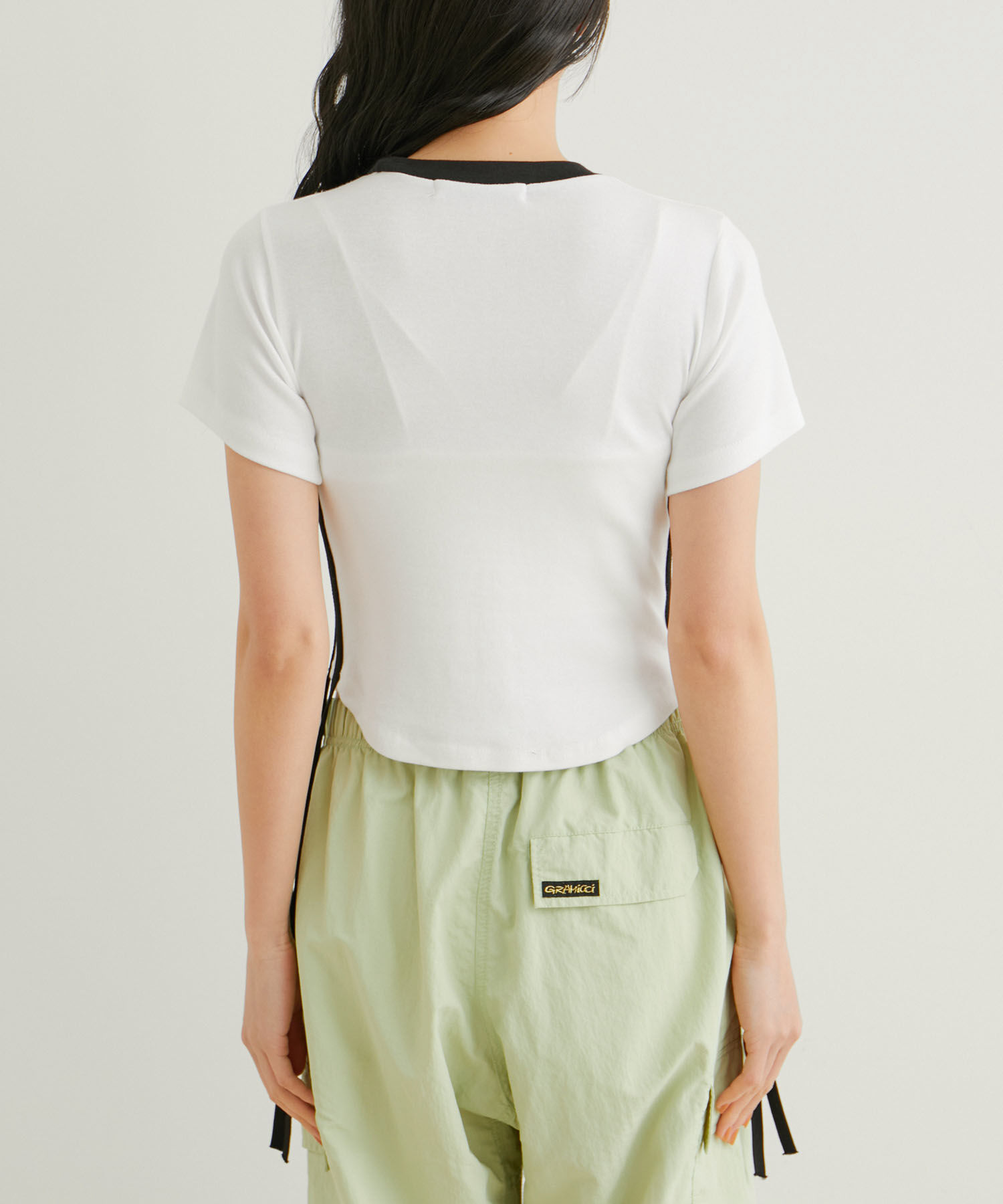 VIS「【WEB/一部店舗限定】サイドラインリボンプルオーバー」|Tシャツ・カットソー|