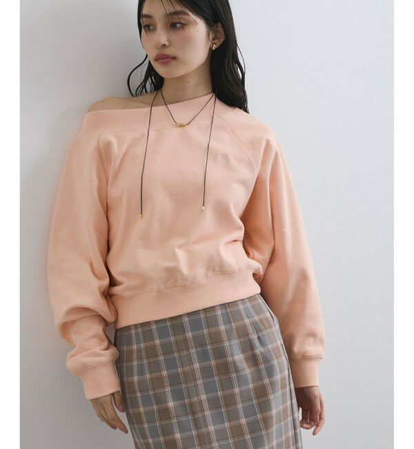 VIS「【2WAY】ワンオフショルダー胸刺繍スウェットプルオーバー」|スウェット・ジャージ|