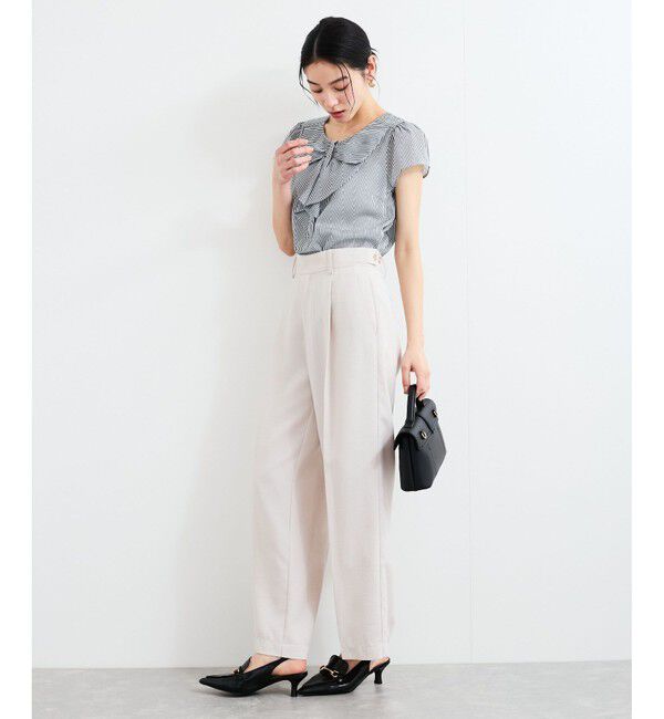 VIS「【WEB限定】【2WAY】リボンモチーフフリルブラウス」|シャツ・ブラウス|