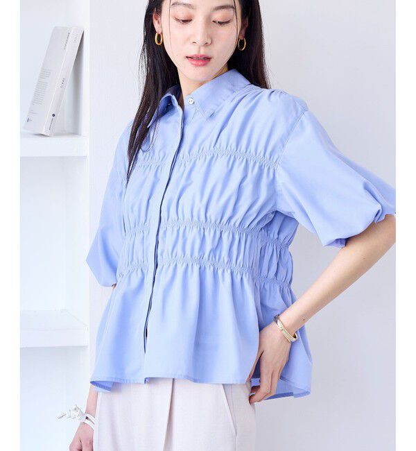 VIS「シャーリングバルーンシャツ」|シャツ・ブラウス|