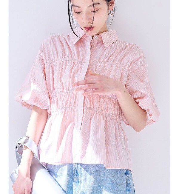 VIS「シャーリングバルーンシャツ」|シャツ・ブラウス|