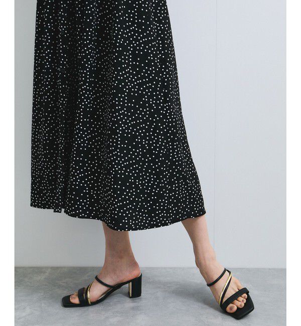 VIS「シャーリングデザインワンピース【WEB限定サイズ】」|ワンピース|