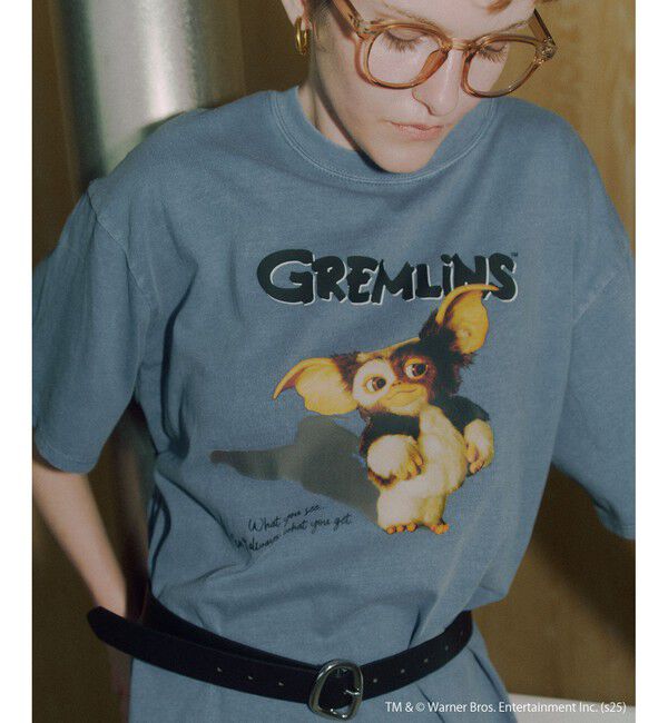 VIS「【グレムリン】VIS別注 ピグメントビッグTシャツ」|Tシャツ・カットソー|ブルー系(45)