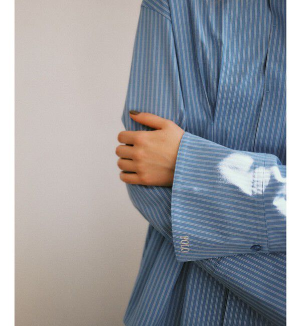 VIS「【POLOBCS】VIS別注ウエストタックフレアシャツ」|シャツ・ブラウス|