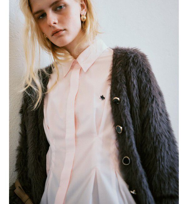 VIS「【POLOBCS】VIS別注ウエストタックフレアシャツ」|シャツ・ブラウス|