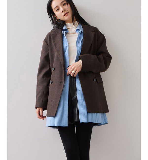 VIS「【POLO BCS】VIS別注ウエストタックフレアワンピース/WEB限定」|ワンピース|