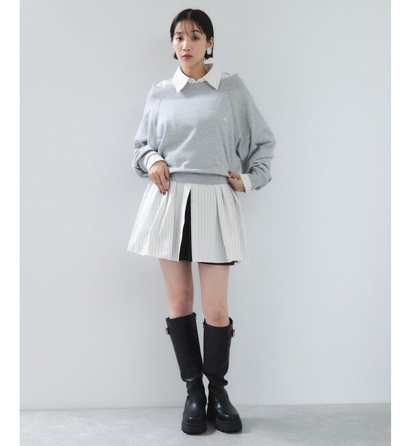 VIS「【POLO BCS】VIS別注ウエストタックフレアワンピース/WEB限定」|ワンピース|