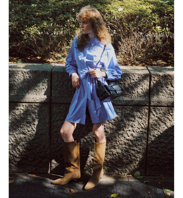 VIS「【POLO BCS】VIS別注ウエストタックフレアワンピース/WEB限定」|ワンピース|