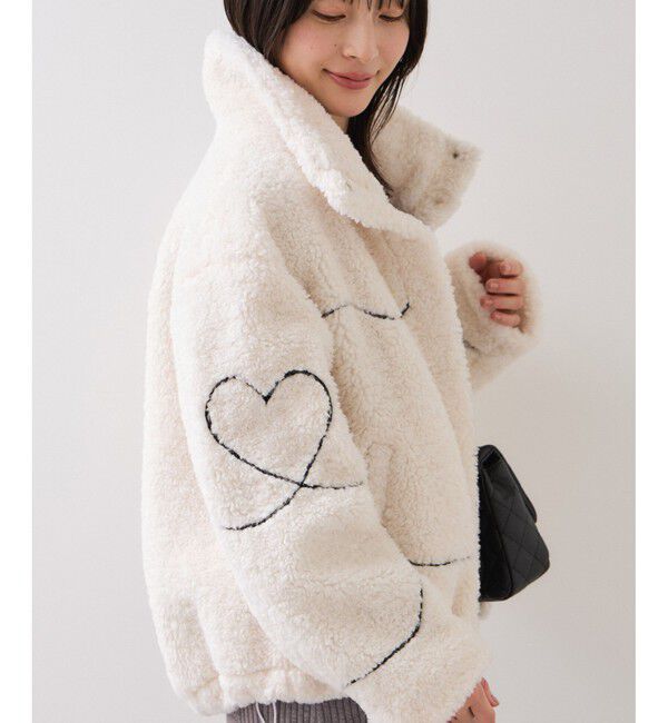 VIS「ジャガードボアブルゾン」|ブルゾン・スタジャン|