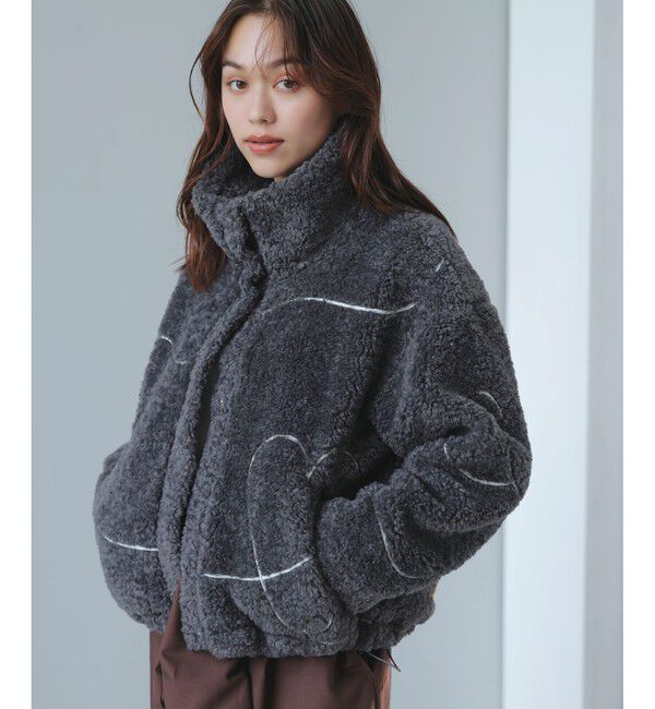 VIS「ジャガードボアブルゾン」|ブルゾン・スタジャン|