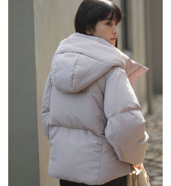 VIS「【アウター総選挙3位】フード取り外し可能軽量ダウンブルゾン/2WAY・撥水加工」|ダウン|