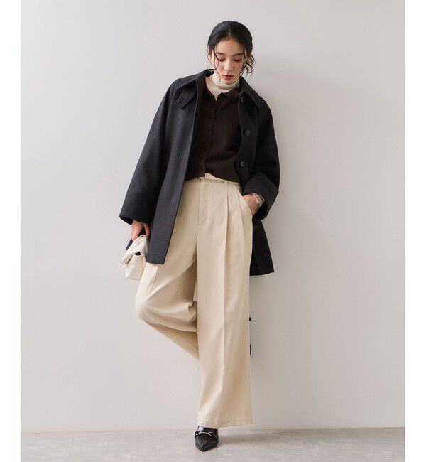 VIS「衿ファー取り外しカーディガン」|カーディガン|