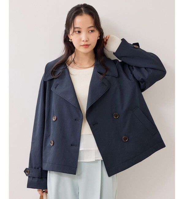 VIS「ペプラムオーガンジードッキングニットプルオーバー」|ニット・セーター|