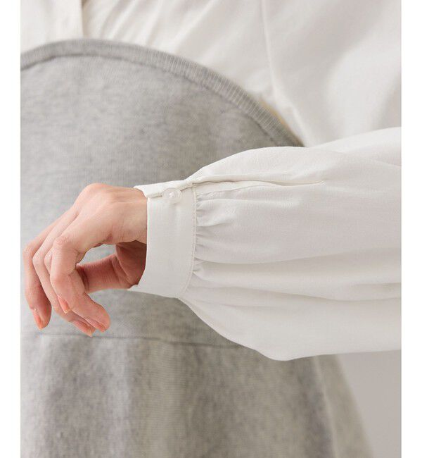 VIS「ペプラムニットドッキングブラウス」|シャツ・ブラウス|