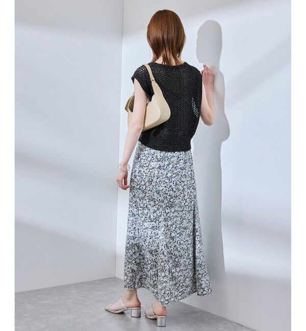 Rope&rsquo;Picnic「透かし編みラメニットベスト」|ベスト・ジレ|