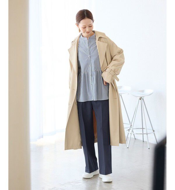 Rope&rsquo;Picnic「【3サイズ展開】ベイカーパンツ/防シワ・マシンウォッシャブル」|チノ|