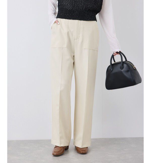 Rope&rsquo;Picnic「【3サイズ展開】ベイカーパンツ/防シワ・マシンウォッシャブル」|チノ|