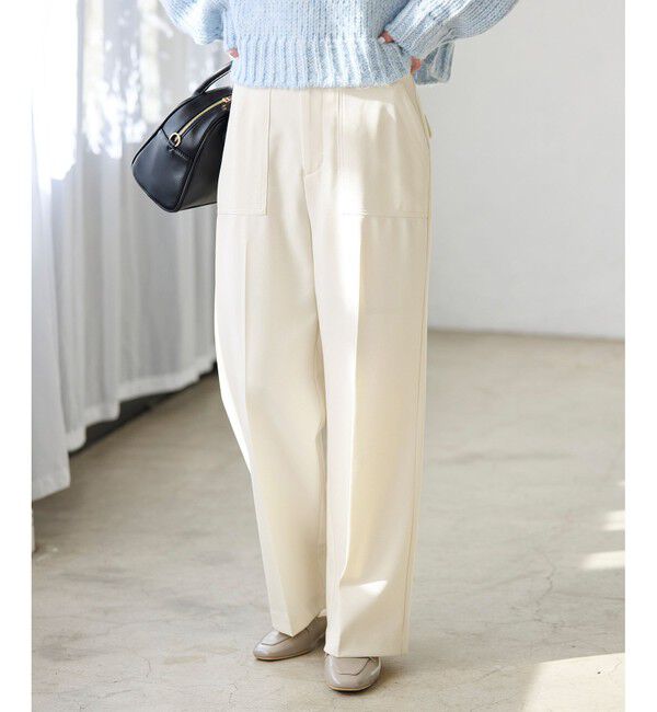 Rope&rsquo;Picnic「【3サイズ展開】ベイカーパンツ/防シワ・マシンウォッシャブル」|チノ|