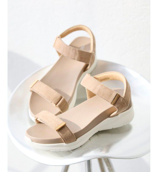 ROPE PICNIC PASSAGE「ワニカンベルクロスニーカーサンダル」|サンダル|ベージュ(27)