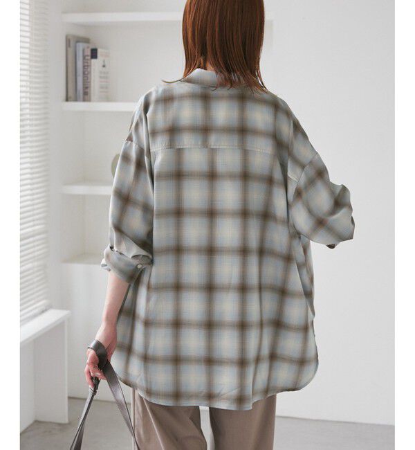 Rope&rsquo;Picnic「オンブレチェックシャツ/UVケア」|シャツ・ブラウス|