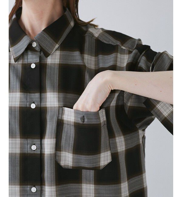 Rope&rsquo;Picnic「オンブレチェックシャツ/UVケア」|シャツ・ブラウス|