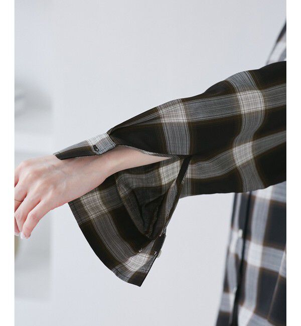 Rope&rsquo;Picnic「オンブレチェックシャツ/UVケア」|シャツ・ブラウス|