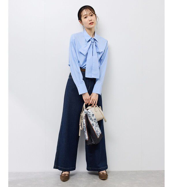 Rope&rsquo;Picnic「【防シワ】ボウタイ付きレギュラーシャツ」|シャツ・ブラウス|