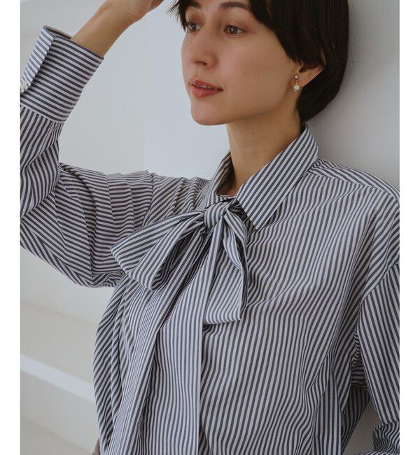 Rope&rsquo;Picnic「【防シワ】ボウタイ付きレギュラーシャツ」|シャツ・ブラウス|