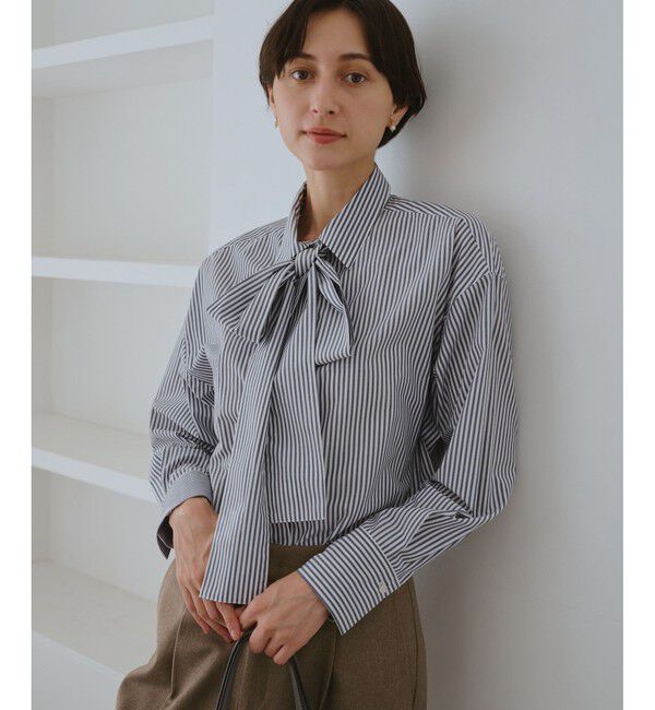 Rope&rsquo;Picnic「【防シワ】ボウタイ付きレギュラーシャツ」|シャツ・ブラウス|