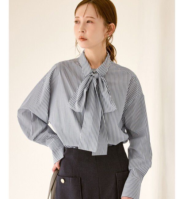 Rope&rsquo;Picnic「【防シワ】ボウタイ付きレギュラーシャツ」|シャツ・ブラウス|