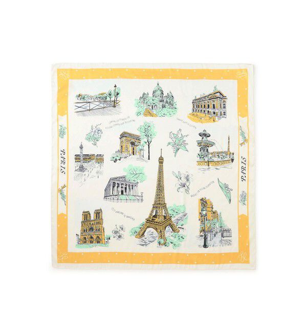 ROPE PICNIC PASSAGE「シティーパターンスカーフ 90cm」|バンダナ・スカーフ|