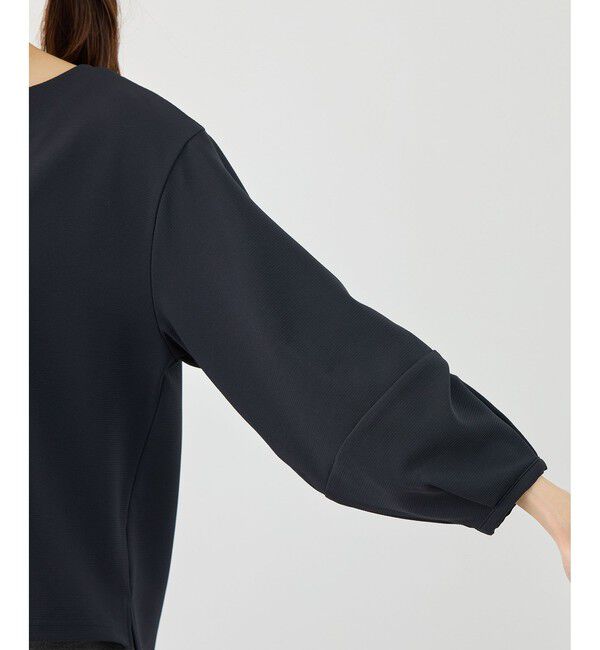 Rope&rsquo;Picnic「ランタンスリーブリップルカットトップス」|Tシャツ・カットソー|