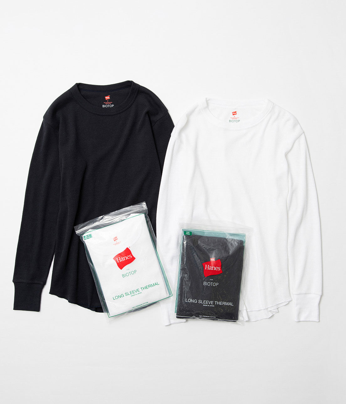 ADAM ET ROPE'「【Hanes for BIOTOP】LONG SLEEVE THERMAL」|Tシャツ・カットソー|