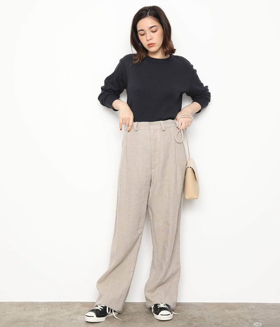 ADAM ET ROPE'「【Hanes for BIOTOP】LONG SLEEVE THERMAL」|Tシャツ・カットソー|