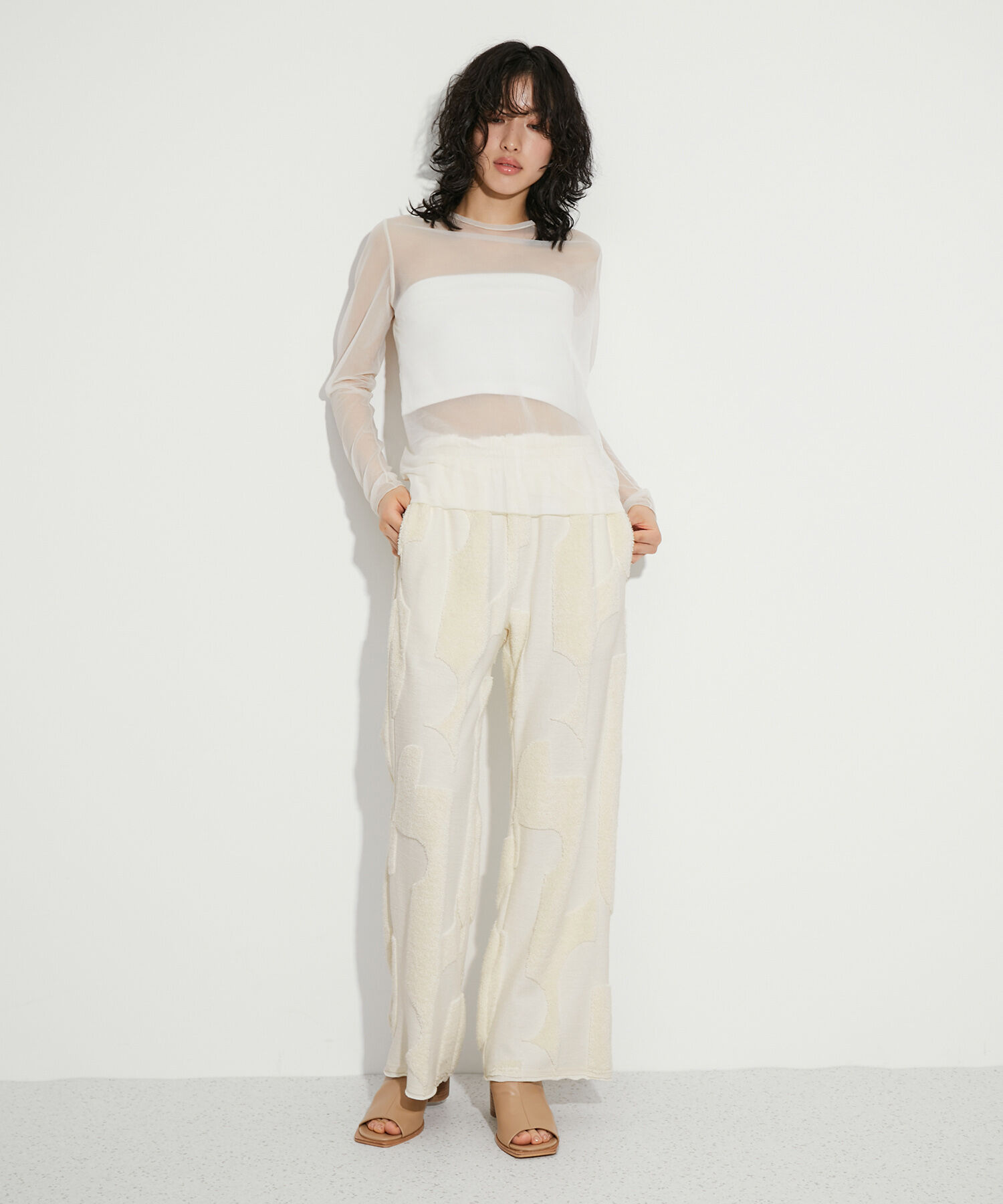 ADAM ET ROPE'「パイルジャカードパンツ」|その他|