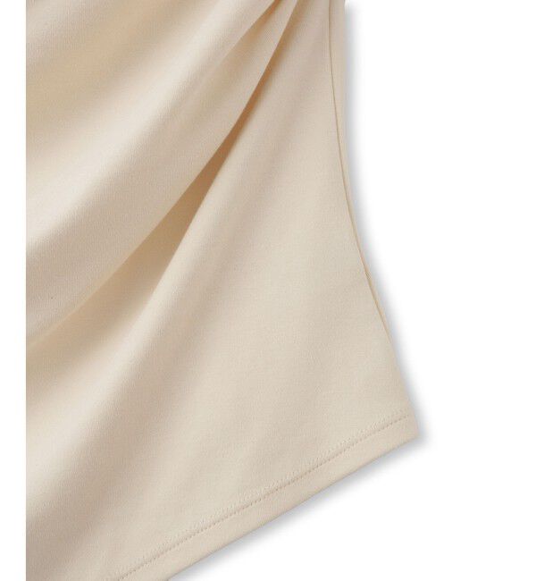 ADAM ET ROPE'「【WEB限定】アシンメトリードレープトップス」|Tシャツ・カットソー|