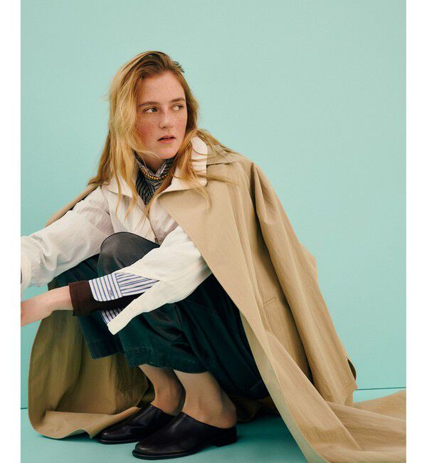 ADAM ET ROPE'「ピグメントダイエッグパンツ」|チノ|