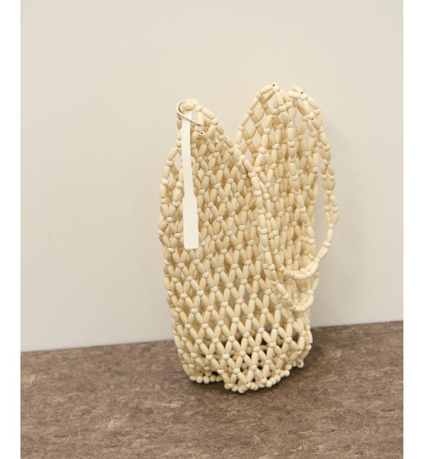 ADAM ET ROPE'「ウッドビーズバッグ」|トートバッグ|オフホワイト(15)