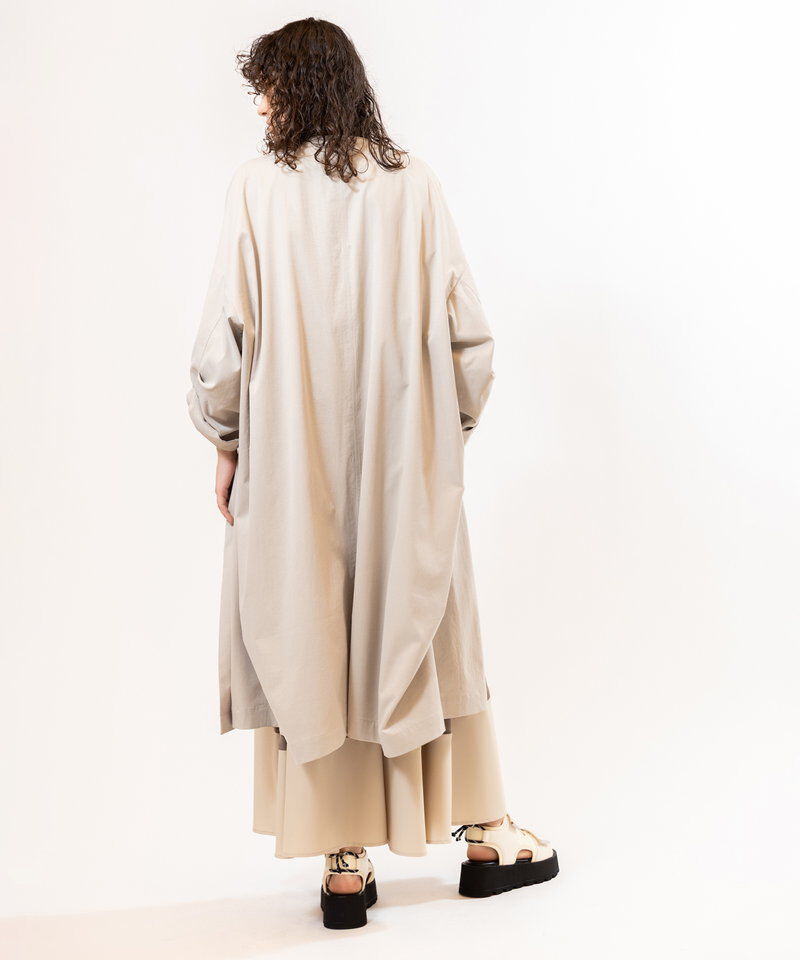  「ダブルブレストビッグコート」|ノーカラーコート|