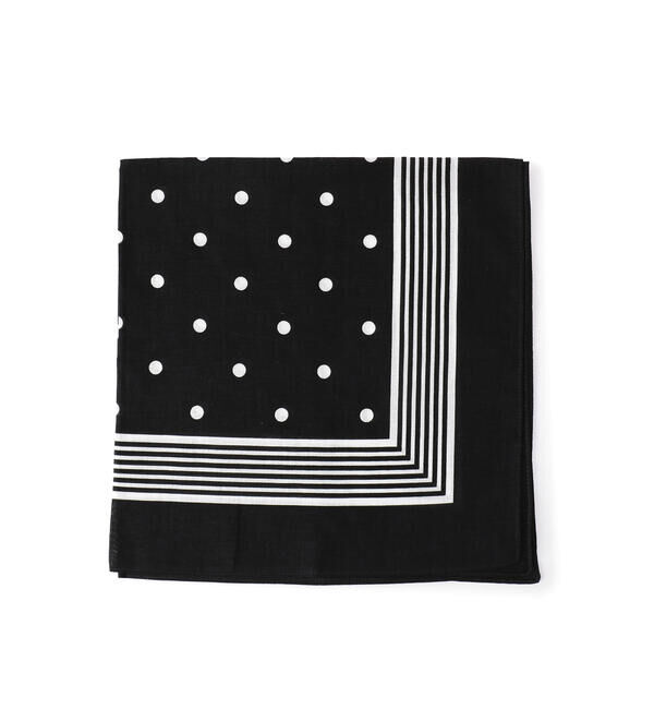 LABOUR AND WAIT「【LABOUR AND WAIT】SPOTTY HANDKERCHIEF BLACK」|タオル|BLACK