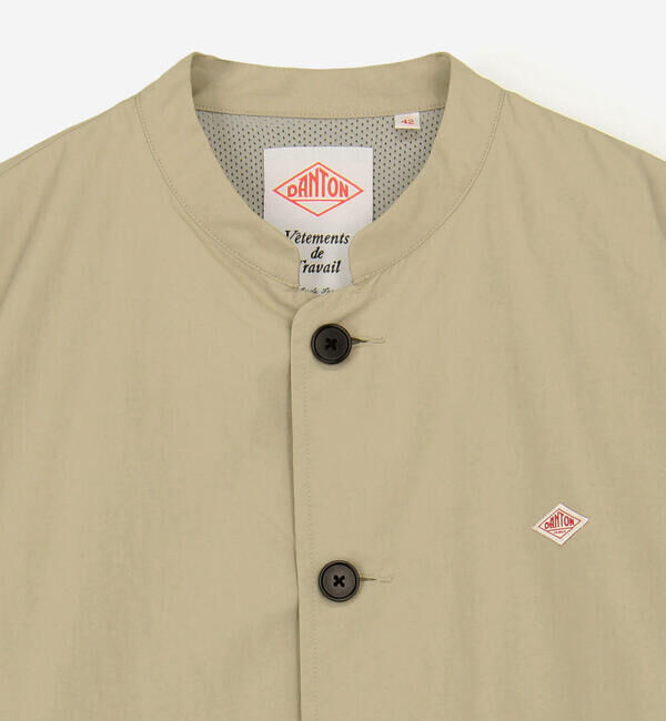 DANTON「DANTON | ナイロンタッサー バンドカラージャケット MEN」|テーラードジャケット|