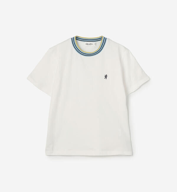 GYMPHLEX「Gymphlex | キッズ クルーネック ラインTシャツ」|その他|WHITE系1